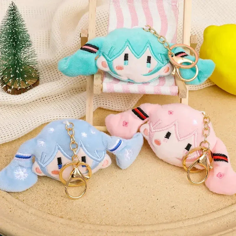 Plush Keychain Cute Soft Doll Bag Charm Pendant Decoration Accessories For Girls Gift Keys Backpack