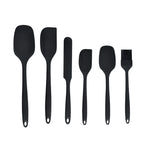 Silicone kitchenware 6-piece set, cream  scraper, spatula, oil brush, size scraper set baking tool，Non-integrated hand