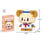 Disney Zootopia Small LinaBell Building Blocks Judy Nick Model Donald Duck Education Lotso Toys Mickey Mouse For Kids Birthday