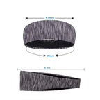 3 Pack Sports Headbands Moisture-Wicking Running Yoga Gym Non Slip Sweatbands for Men Women