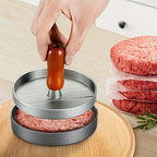1PC Non-Stick Burger Press Patty Maker Metal Hamburger Mold for Beef Cheese Veggie Burger Making Suitable for BBQ Grill Cooking