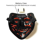 Wireless Halloween Neon LED Purge Mask Masque Masquerade Party Masks Light Grow in the Dark Horror Mask Glowing Masker