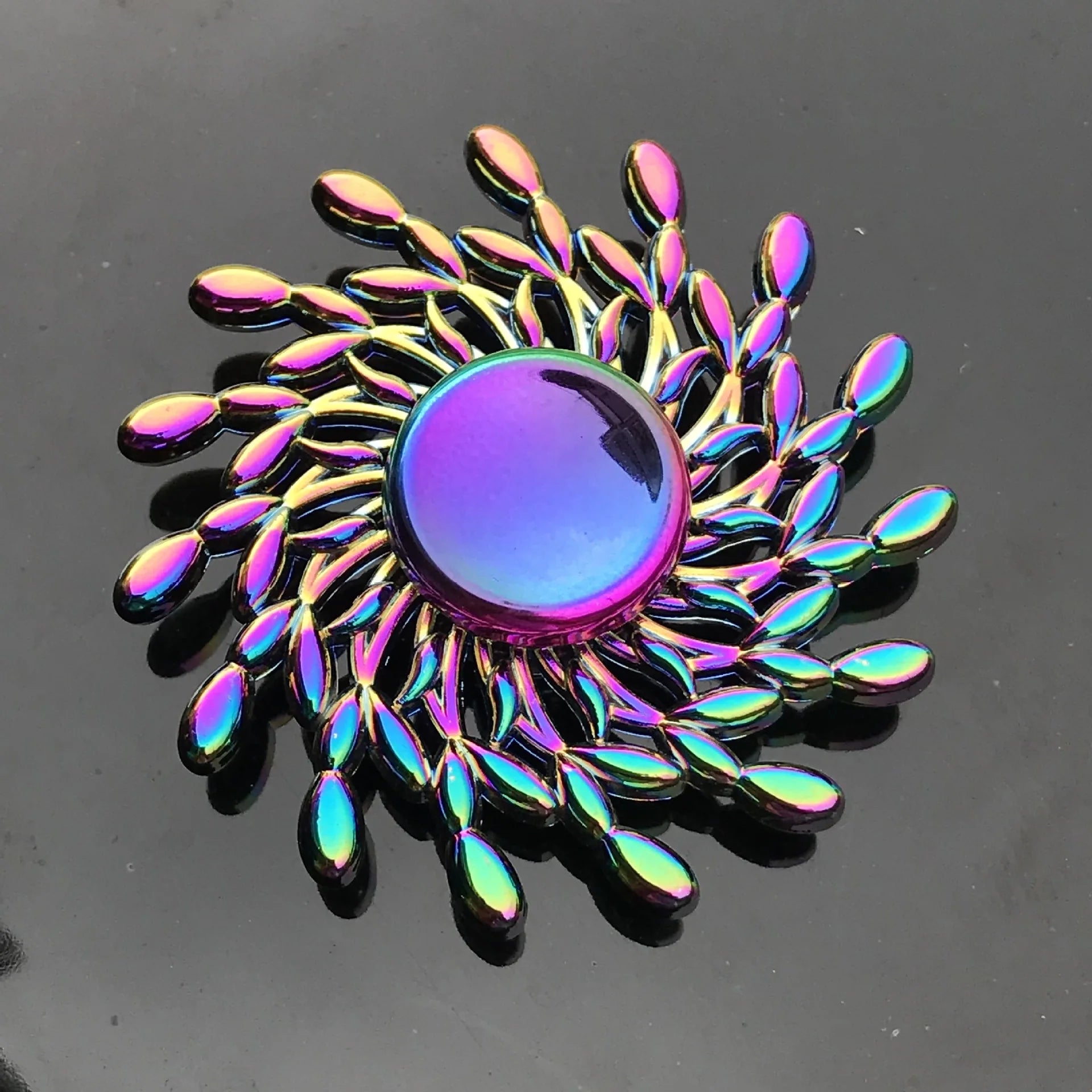 New Metal Rainbow Fidget Spinner Gradient Color R188 Mute Bearing EDC Hand Spinner Fingertip Gyro Anti-Anxiety Adult Toys Gifts