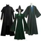 Professor Severus Snape Cosplay Costume Hogwarts School Black Cape Shirt Suit Into Human Robe Magic Wand Carnival Party Uniform