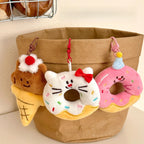 1/6 Pcs Cartoon dessert doll pendant girl's heart versatile keychain backpack decoration doll pendant