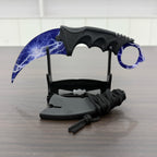 18.8cm Sakura Claw Knife Metal Model Collectible Desk Ornaments Lightning Karambit Cosplay Prop Home Decoration Boys Knife Safe