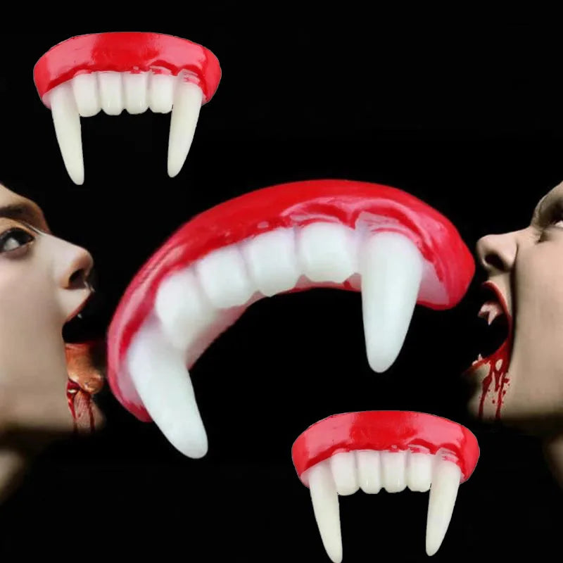 Horror Vampire Dentures Ghost Halloween Party Props Makeup Cosplay Performance Vampire Dentures Carnival Festival Party Supplies