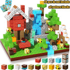 New Magnetic Building Blocks Mine World Magnetic Cozy Forest Cabin Construction Brick Cube STEM Boy Girl Children Toy Set Gift