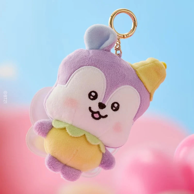 BT21 Chimmy Cooky koya Shooky Tata Creative Anime Peripheral Cartoon Keychain Personality Cute Backpack Decorative Doll Pendant