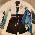 Wanderer Cosplay Costume Full Set with Hats Scaramouche Cosplay Costume Balladeer Cosplay Kimono Halloween
