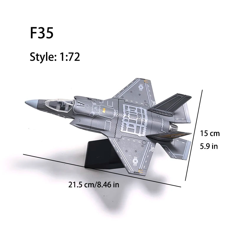 1 Piece DIY Puzzle Building Blocks Military Model Assemble Collection Toys F14 F35 B2 Fighter AH64 Helicopter Model Ornament Toy