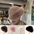 Plush Warm Mongolian Fur Winter Hat with Ear Protection