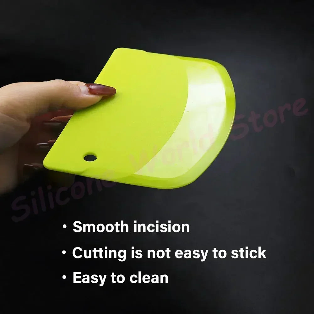 Plastic Scraper Cake Cream Scraper Flour Dough Cutting Knife Intestine Powder Scraper Kitchen DIY Tools Kitchen Baking Tools