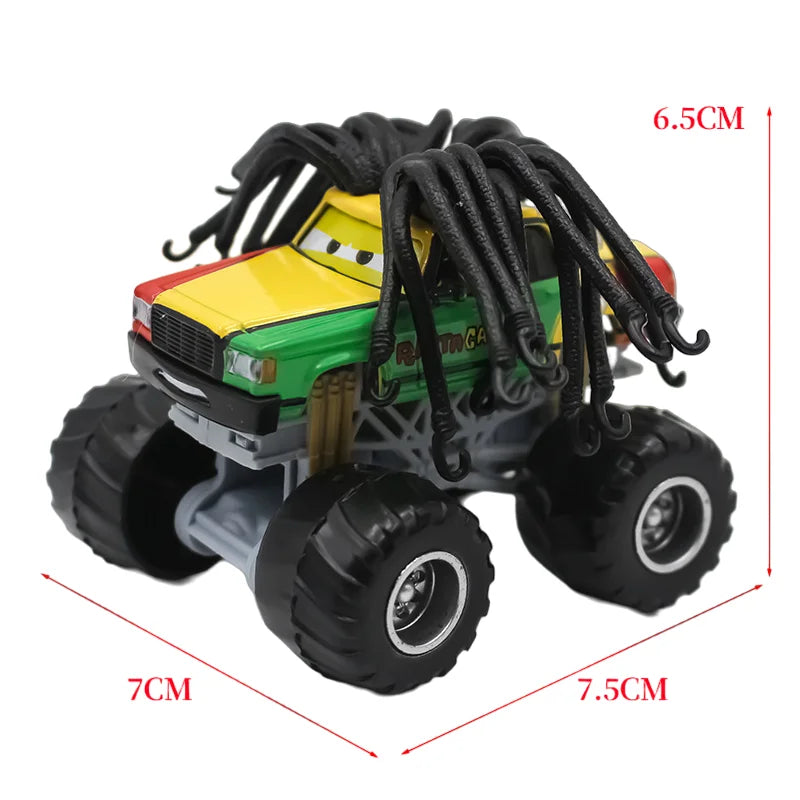 Pixar Cars Mater Lightning McQueen Jackson Storm Big Wheel Offroad Vehicle Pullback Force Cars Model Toys Birthday Gifts
