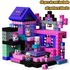 New Magnetic Building Blocks Mine World Magnetic Cozy Forest Cabin Construction Brick Cube STEM Boy Girl Children Toy Set Gift