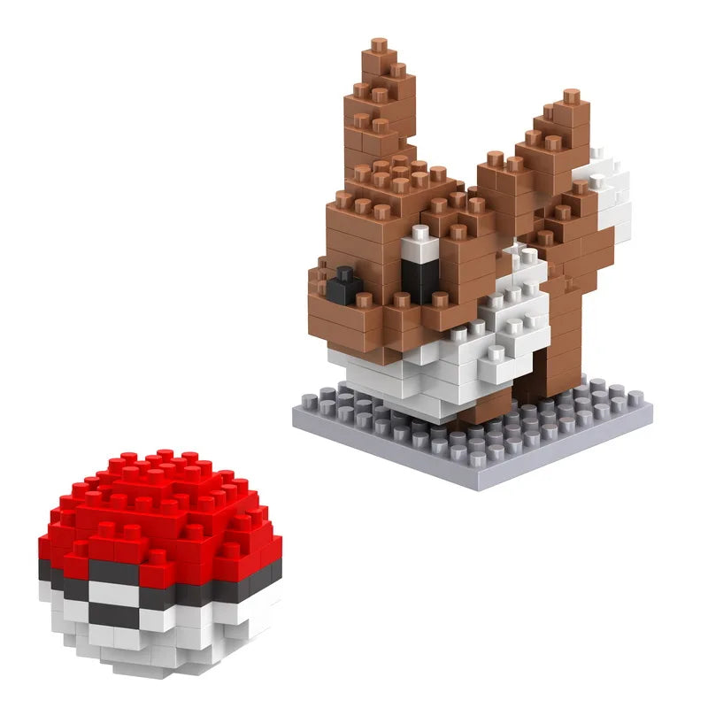 75 Style Pokemon Building Blocks Assembly Anime Picachu Charizard Doll Blastoise Bulbasaur Gengar Bricks Toy for Kid Gift