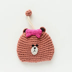 Cute Animal Doll Crochet Keychains For Keys Storage Funny Puppy Series Knitted Bag For Car Keys Holder Keyrings Custom Wholesale