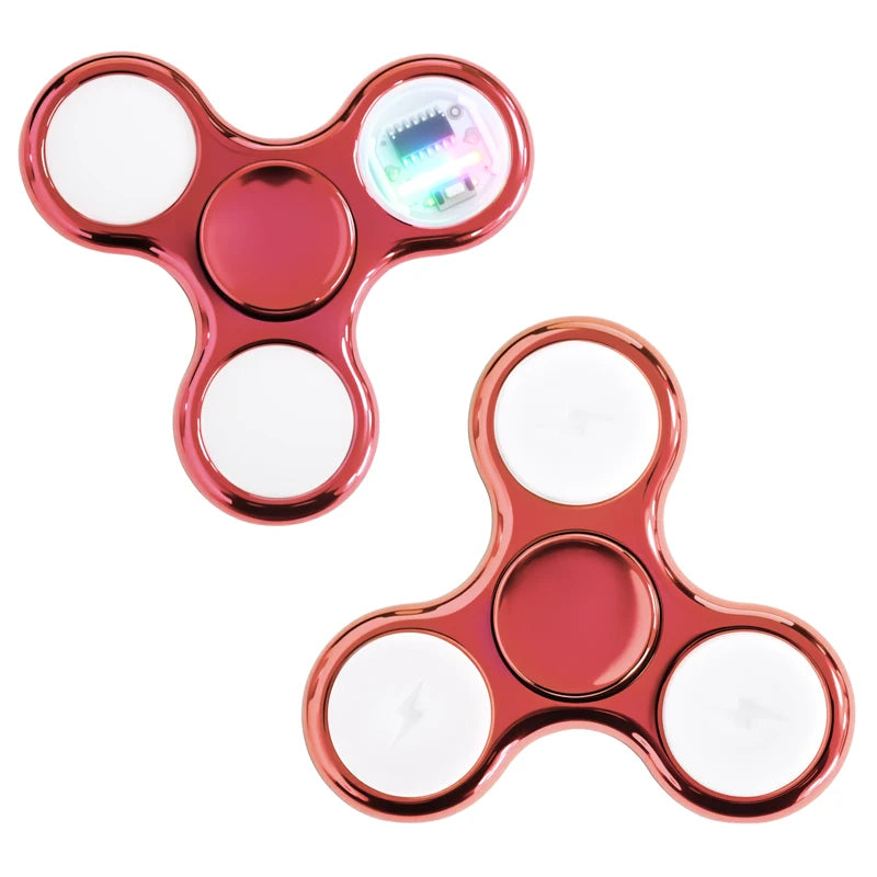 Creative Luminous LED Light Fidget Spinner Hand Top Spinners Glow In Dark Light EDC Figet Spiner Finger Stress Relief Toys