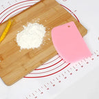 Plastic Scraper Cake Cream Scraper Flour Dough Cutting Knife Intestine Powder Scraper Kitchen DIY Tools Kitchen Baking Tools