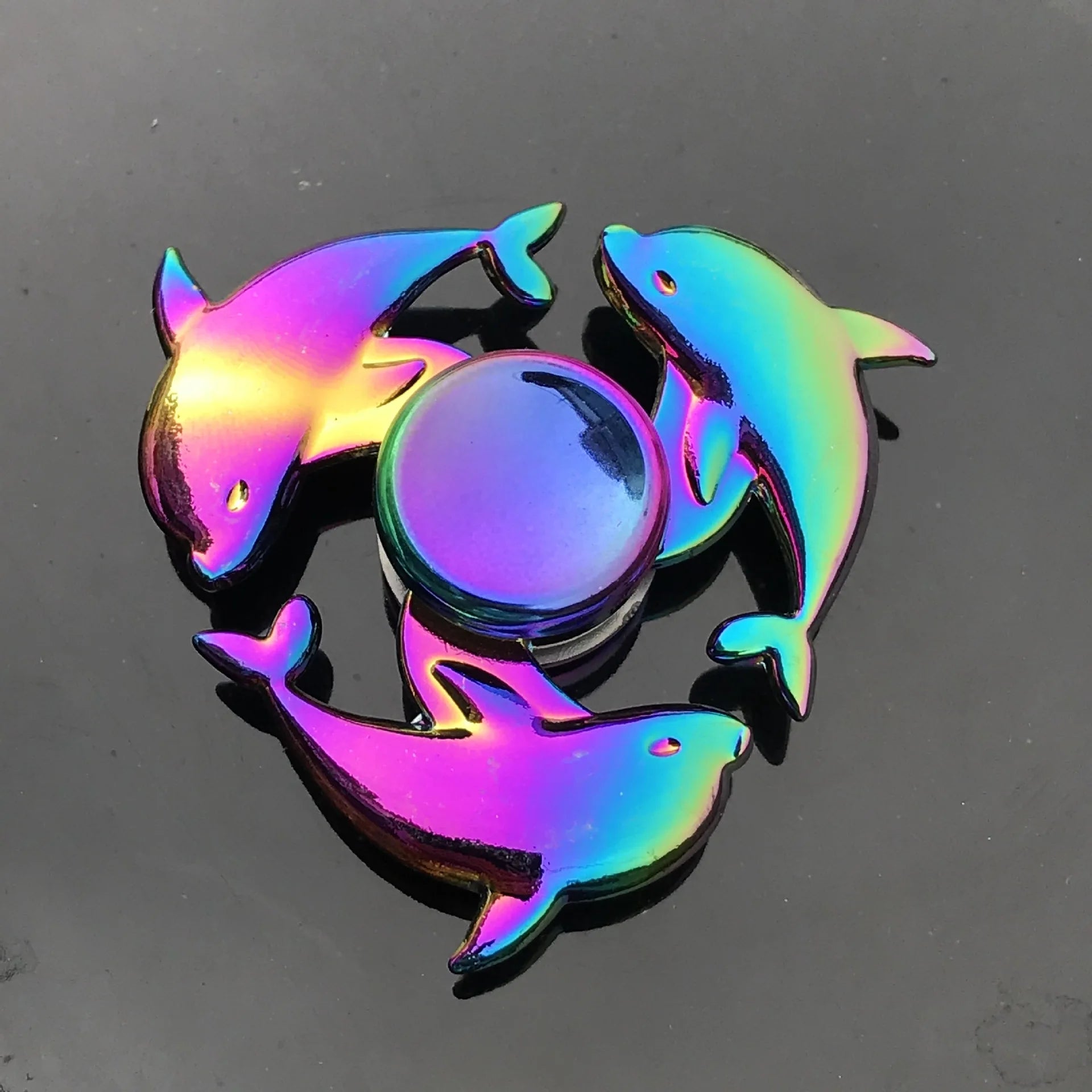 New Metal Rainbow Fidget Spinner Gradient Color R188 Mute Bearing EDC Hand Spinner Fingertip Gyro Anti-Anxiety Adult Toys Gifts
