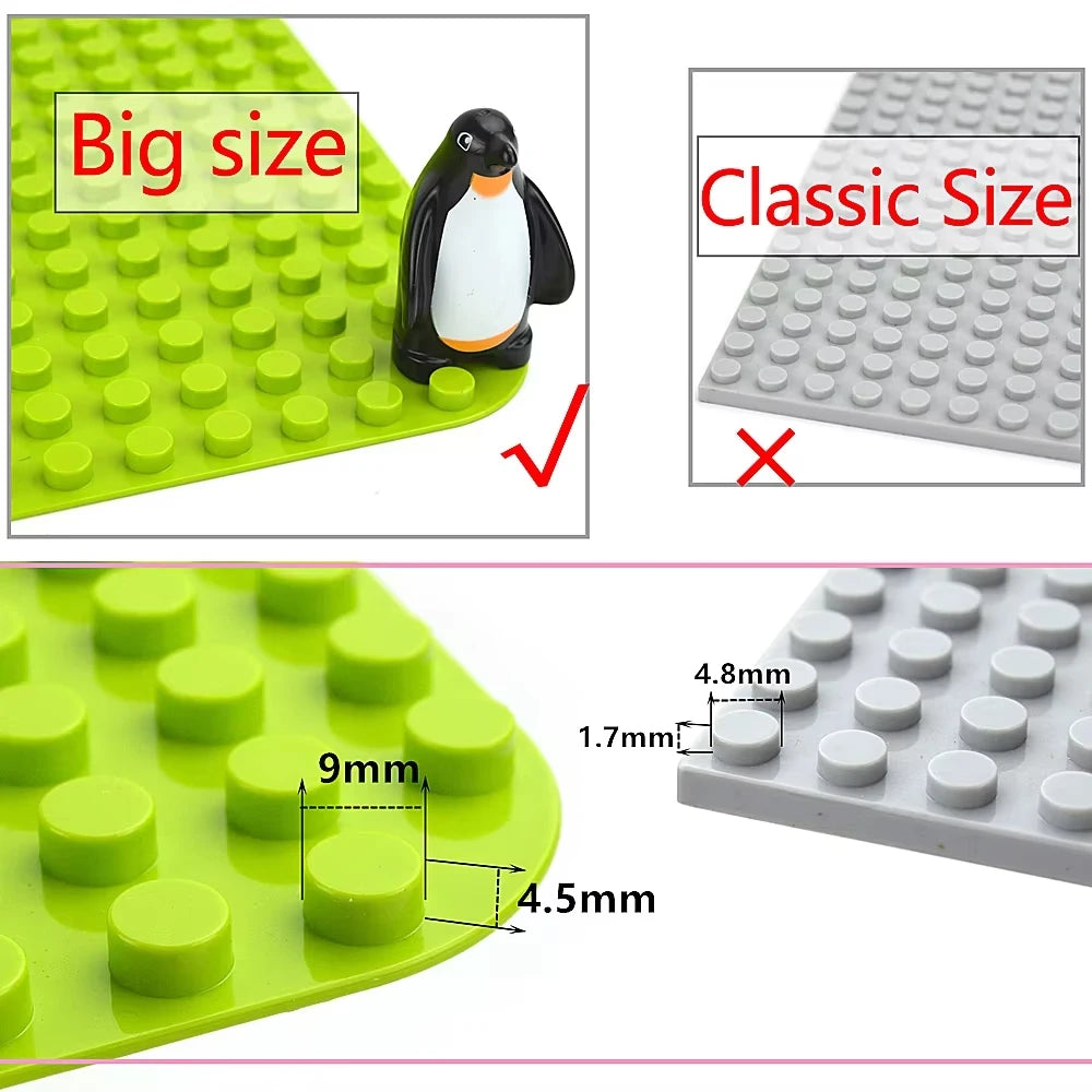 Big Size Figures Building Block Doll Family Farmer Pirate Worker Doctor Policemen Large Brick Compatible Build House Duploes Toy