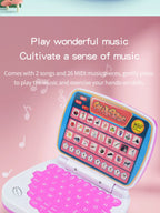 English Learning Small Laptop Toy for Children.Kids. Boys and Girls Computer for Aphabet ABC.Numbers.Words.Spelling.Maths.Music