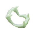 5Pcs Halloween Vampire Fake Teeth Glow Luminous Dentures Halloween Party Night Glow Prop Masquerade Cosplay Zombie Teeth