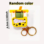 Mini Desktop Piano Keychain Cute Music Game Machine Colorful Bag Pendant Children's Educational Toy Easter Gift