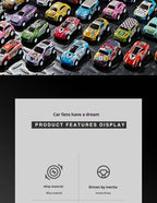 30 - 50PCS Mini Alloy Cars Model Set with Storage Box Diecast Pull-Back Vehicle Toys for Boys, Gift for Christmas, Birthday Gift