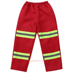 Halloween Kids Firefighter Uniform Children Sam Fireman Role Work Clothing Suit Boy Kids Cosplay Costume Party Costume Gift