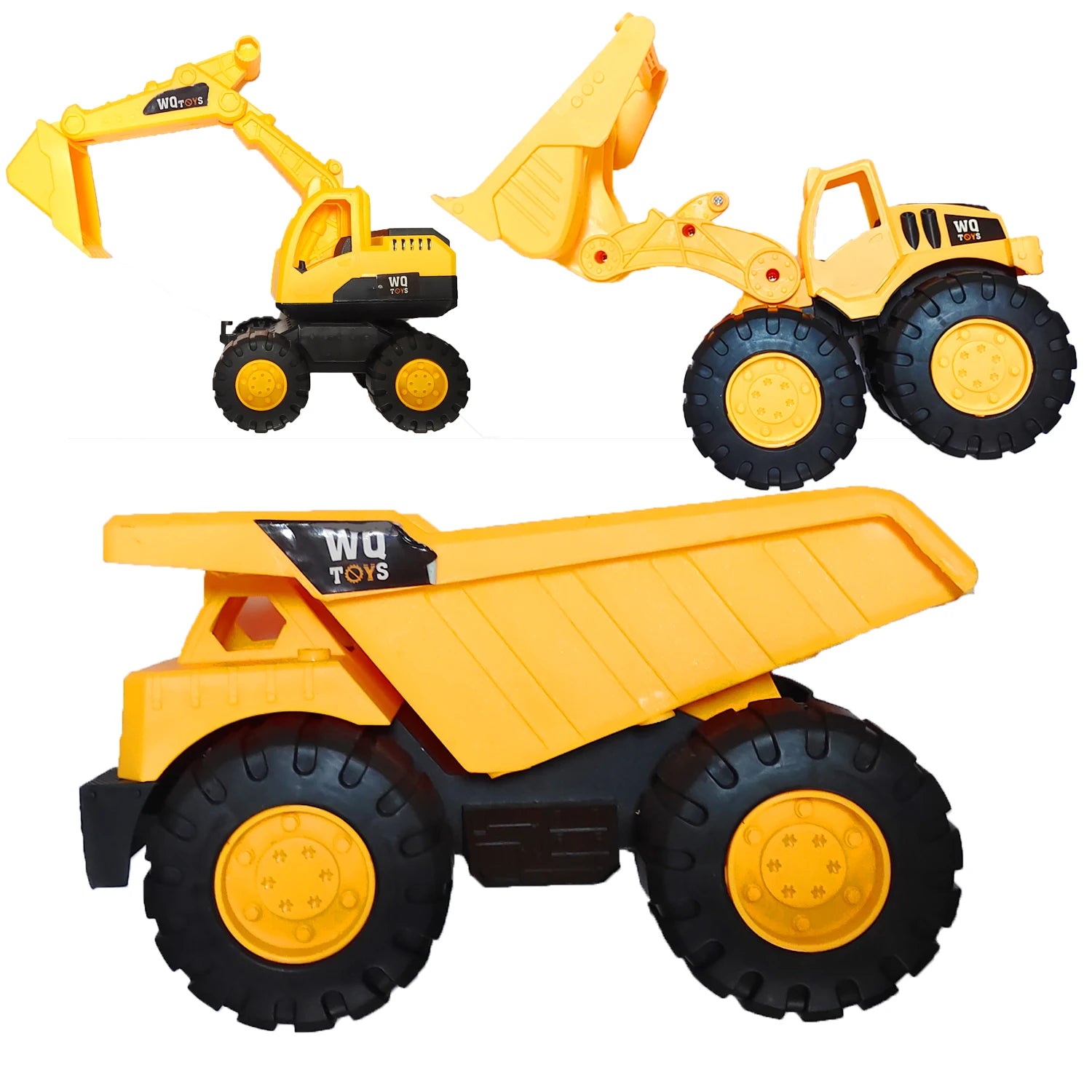 Medium-sized Engineering Vehicle Set Excavator Engineering Vehicle Bulldozer Set Boy Beach Toy Sliding Toy Car Strong And Fall-r