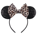 2026 Chic Embroidery Sequin Ears Headband Classical DOT Bow Hairband For Girls Women Party Head Wear Kids DIY Hair Accessories