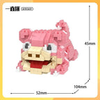 Pokemon Building Blocks Small Cartoon Mini Block Pikachu Charizard Eevee Mewtwo Anime Assemble Action Model Dolls Boys Toys