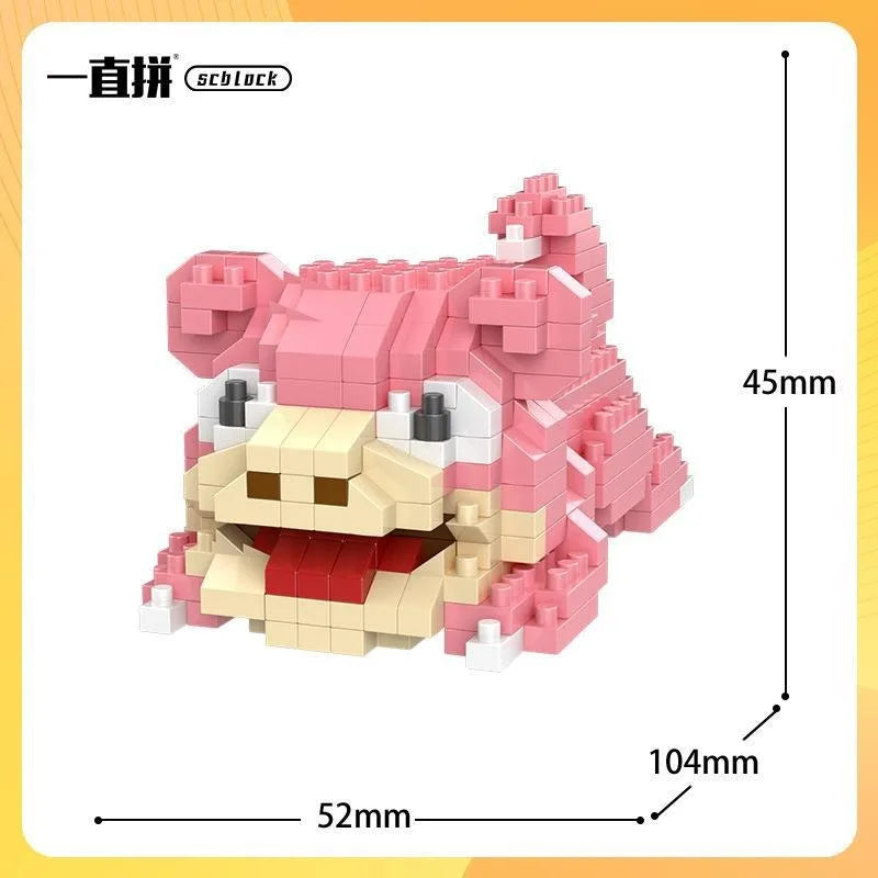 Pokemon Building Blocks Small Cartoon Mini Block Pikachu Charizard Eevee Mewtwo Anime Assemble Action Model Dolls Boys Toys