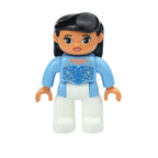 Big Size Figures Building Block Doll Family Farmer Pirate Worker Doctor Policemen Large Brick Compatible Build House Duploes Toy