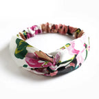 New Boho Women Soft Solid Print Headbands Vintage Cross Knot Elastic Hairbands Turban Bandanas Girls Hair Bands Hair Accessories