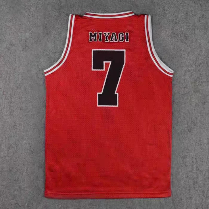 Anime Shohoku School Basketball Team Jersey 1-15 Cosplay Costume Sakuragi Hanamichi Rukawa Jersey Sports Wear Uniform Vest