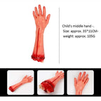 Halloween Prop Bloody Scary Fake Organ Human Brain Body Parts Fake Hand Finger Leg Foot Brain Heart Party Accessories