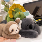 65cm Long Arm Stuffed Animal Arm Weighted Soft Plush Pillow Raccoon Koala Bear Sloth Dinosaur Gift for Boys and Girls Pillow