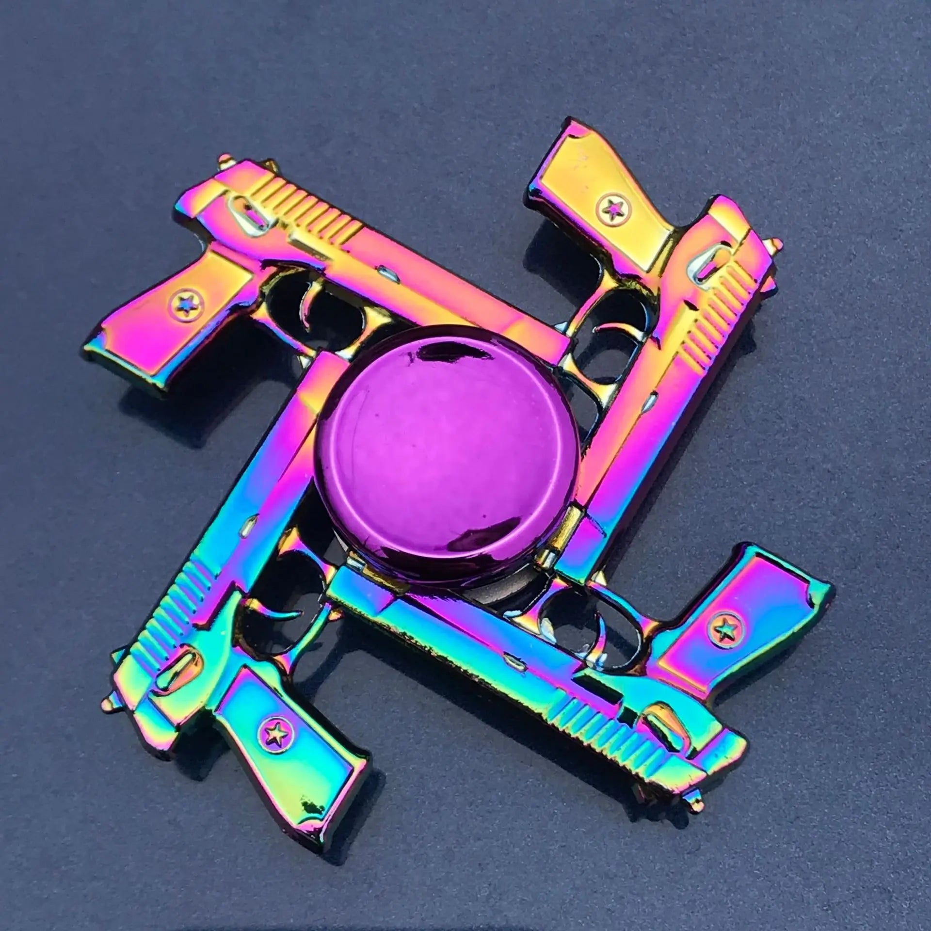 New Metal Rainbow Fidget Spinner Gradient Color R188 Mute Bearing EDC Hand Spinner Fingertip Gyro Anti-Anxiety Adult Toys Gifts