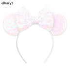 2026 Chic Embroidery Sequin Ears Headband Classical DOT Bow Hairband For Girls Women Party Head Wear Kids DIY Hair Accessories
