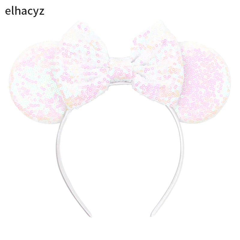 2026 Chic Embroidery Sequin Ears Headband Classical DOT Bow Hairband For Girls Women Party Head Wear Kids DIY Hair Accessories