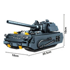 World War Army Military Soldiers Armor Halftrack Main Station Tank Building Blocks Bricks Model DIY Assembly Toys For Kids