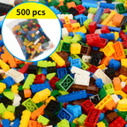 300/500/1000 DIY Creative Building Blocks Bulk Set Urban Classic Blocks Assembled Birthday Gift Children's Educational Toys