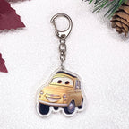 1/11Pcs Disney Cars Lightning McQueen Keychain Accessories Acrylic Charms Pendant For Bag Funny Key Holder Backpack Decoration