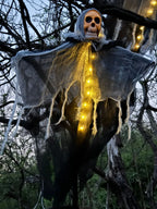 Halloween Hanging Ghost Decorations Skull Scary Gauze Fabric for Haunted House Porch Scary Props Terror Party Hanging Ornaments