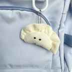 1/5pcs Soft Plush Dumpling Keychains Stuffed Cartoon Cute Creative Pendant Key Ring Food Bag Decorations Girls Backpack Charm