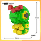 Pokemon Building Blocks Small Cartoon Mini Block Pikachu Charizard Eevee Mewtwo Anime Assemble Action Model Dolls Boys Toys