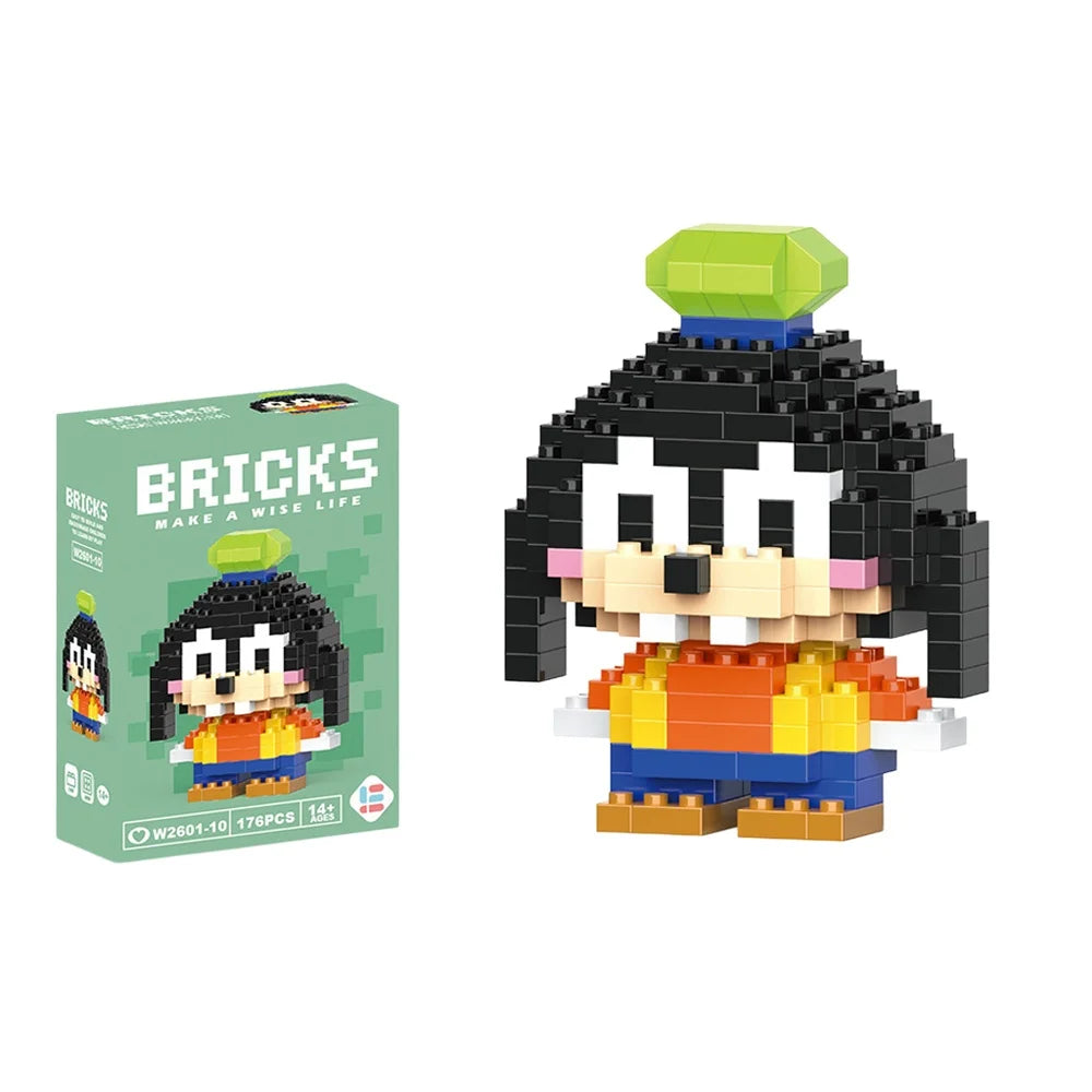 Disney 214 style Winnie LinaBell StellaLou Building Blocks Princess Cartoon Figrues Bricks Children's Assembly Toys Model Gift