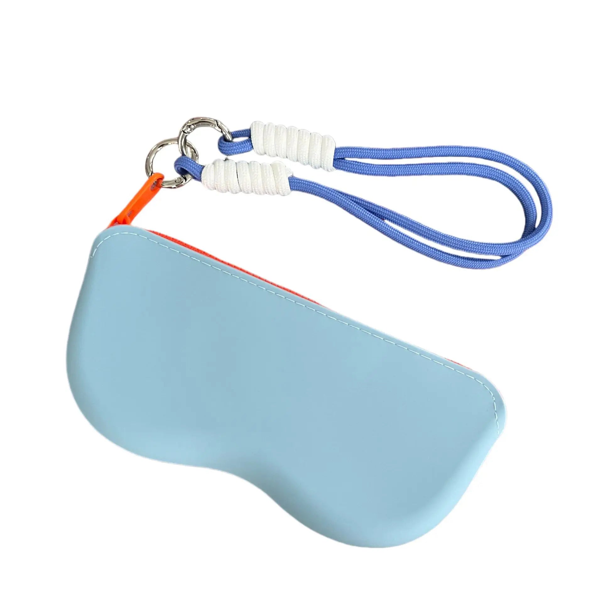 Silicone Zipper Eyeglass Case, Sunglasses Storage Protective Case, Hanging Bag, Wallet, Waterproof Glass Box for Women and Girls